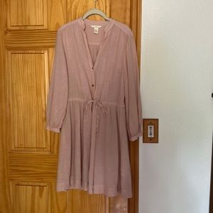 Beautiful linen/cotton blend mini dress from H&M